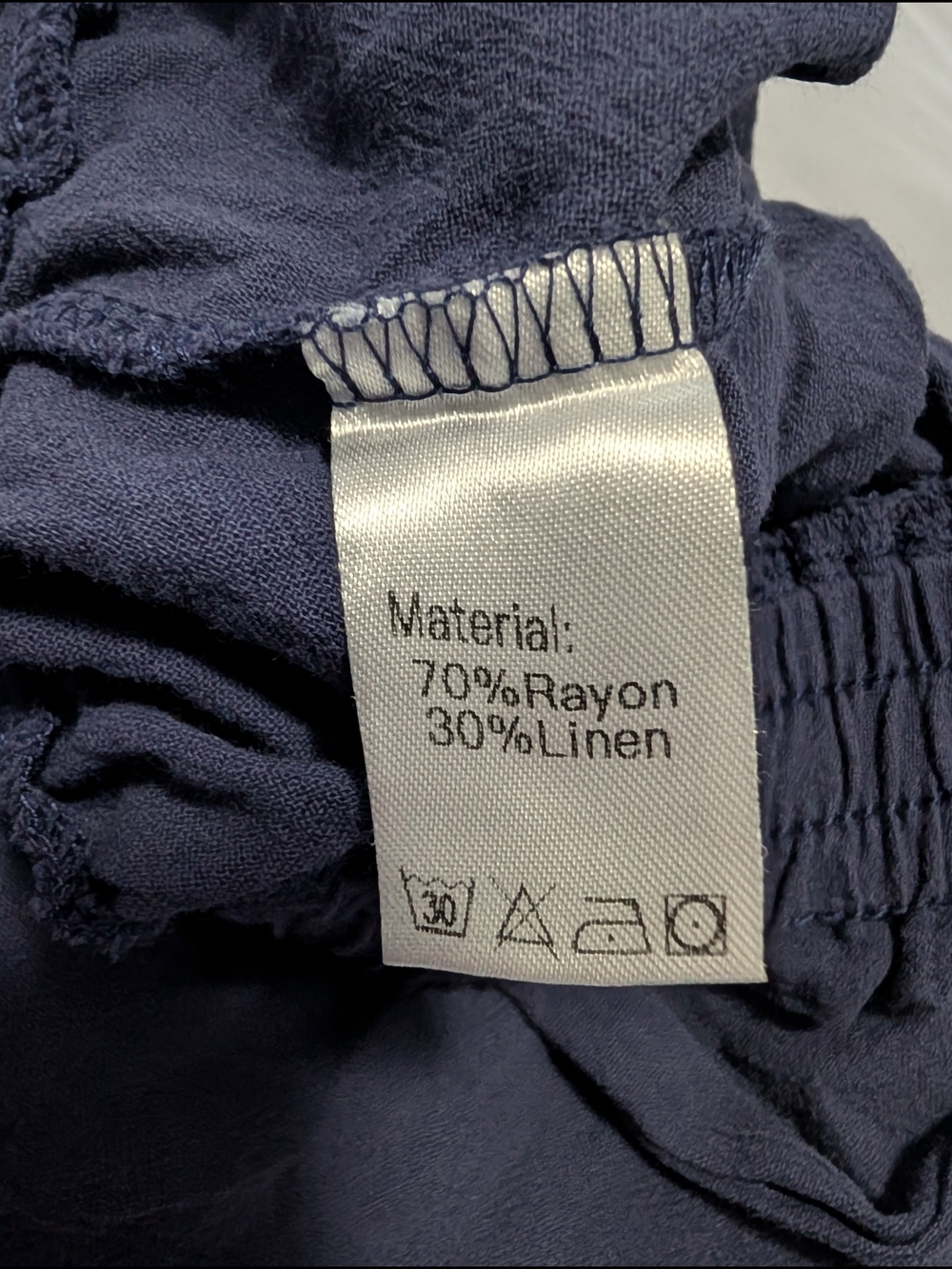 HIYIYEZI Women's Shorts Bowknot Tie Waist Shorts Navy Size XXL (EUC) - Picture 13 of 13